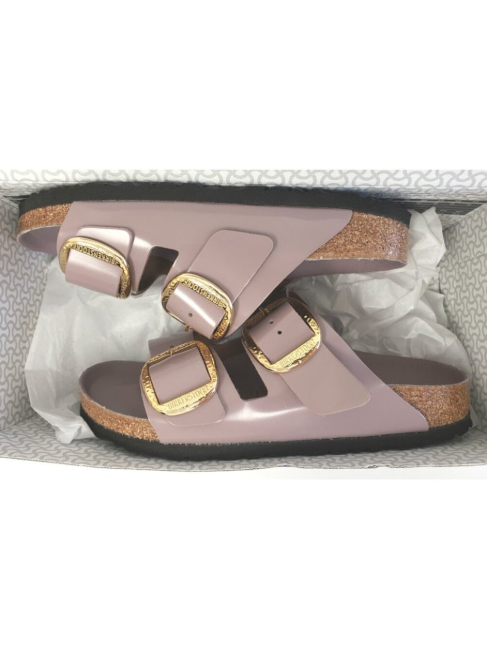 Birkenstock Arizona Womens Big Buckle Sandal Faded Purple EU 38  / US 7 Narrow - Picture 2 of 3